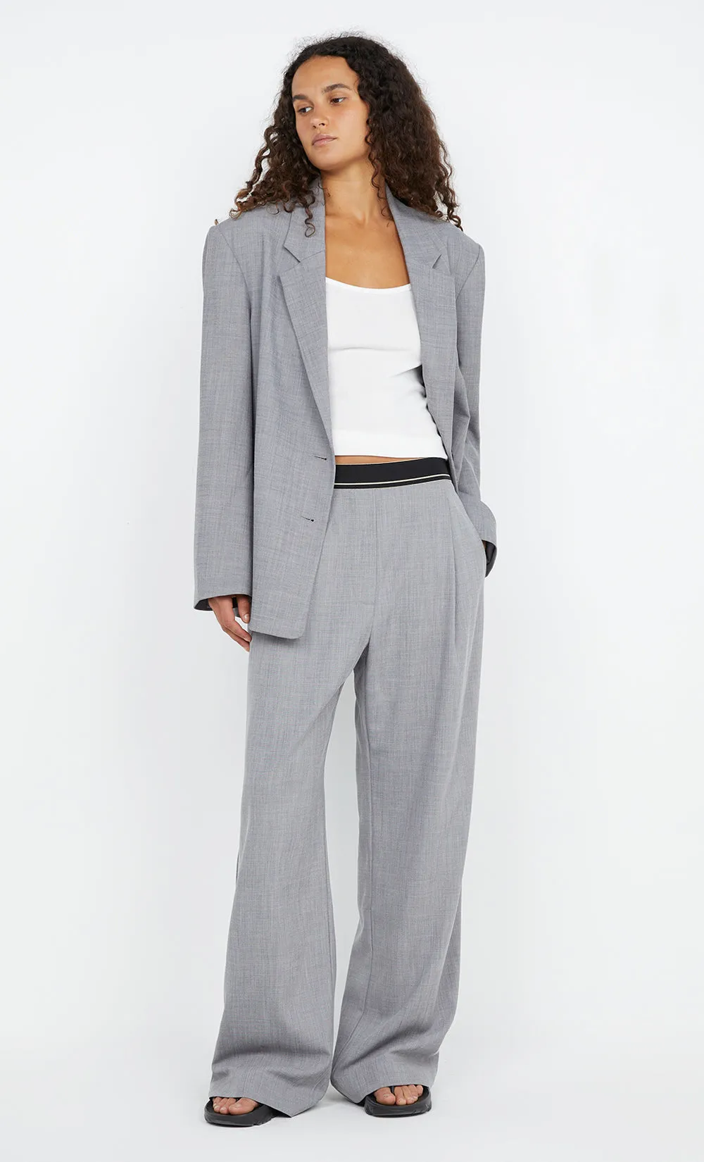 JORDIN PANT - CHARCOAL WEAVE sold by bec + bridge product image thumbnail 3