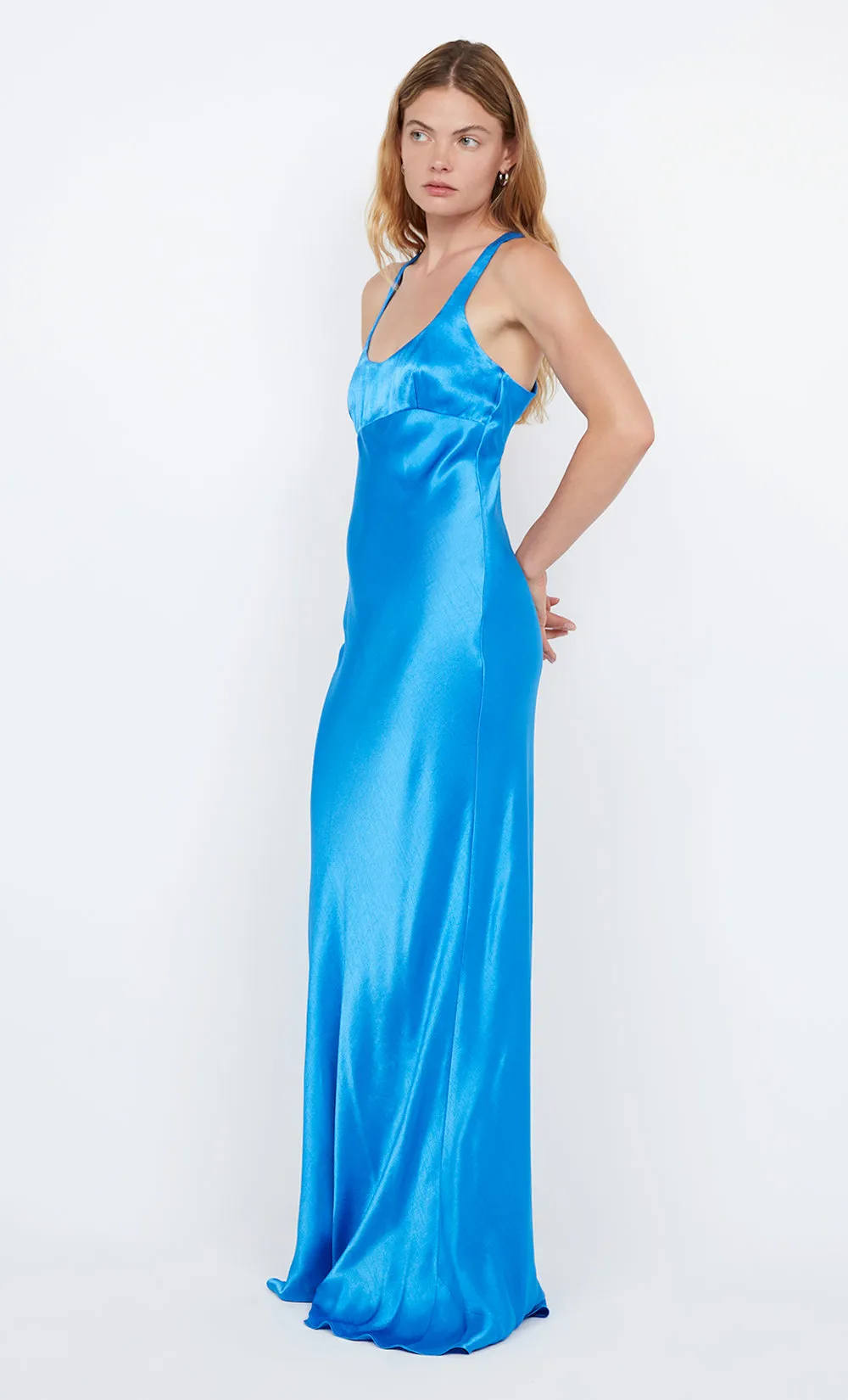 MAXINA CROSSOVER DRESS - MEDITERRANEAN BLUE sold by bec + bridge product image thumbnail 4