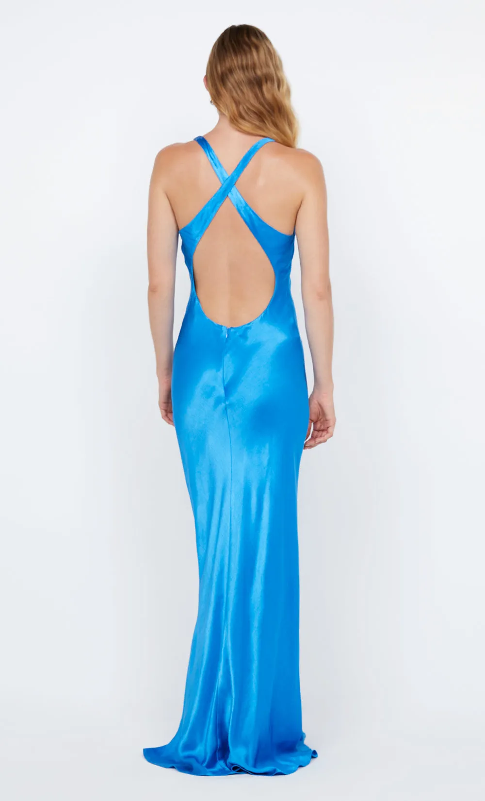 MAXINA CROSSOVER DRESS - MEDITERRANEAN BLUE sold by bec + bridge product image thumbnail 3