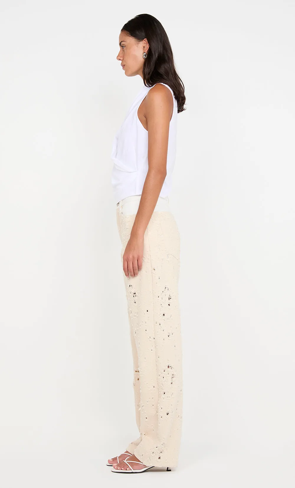 SIMI WRAP TOP - WHITE sold by bec + bridge product image thumbnail 4
