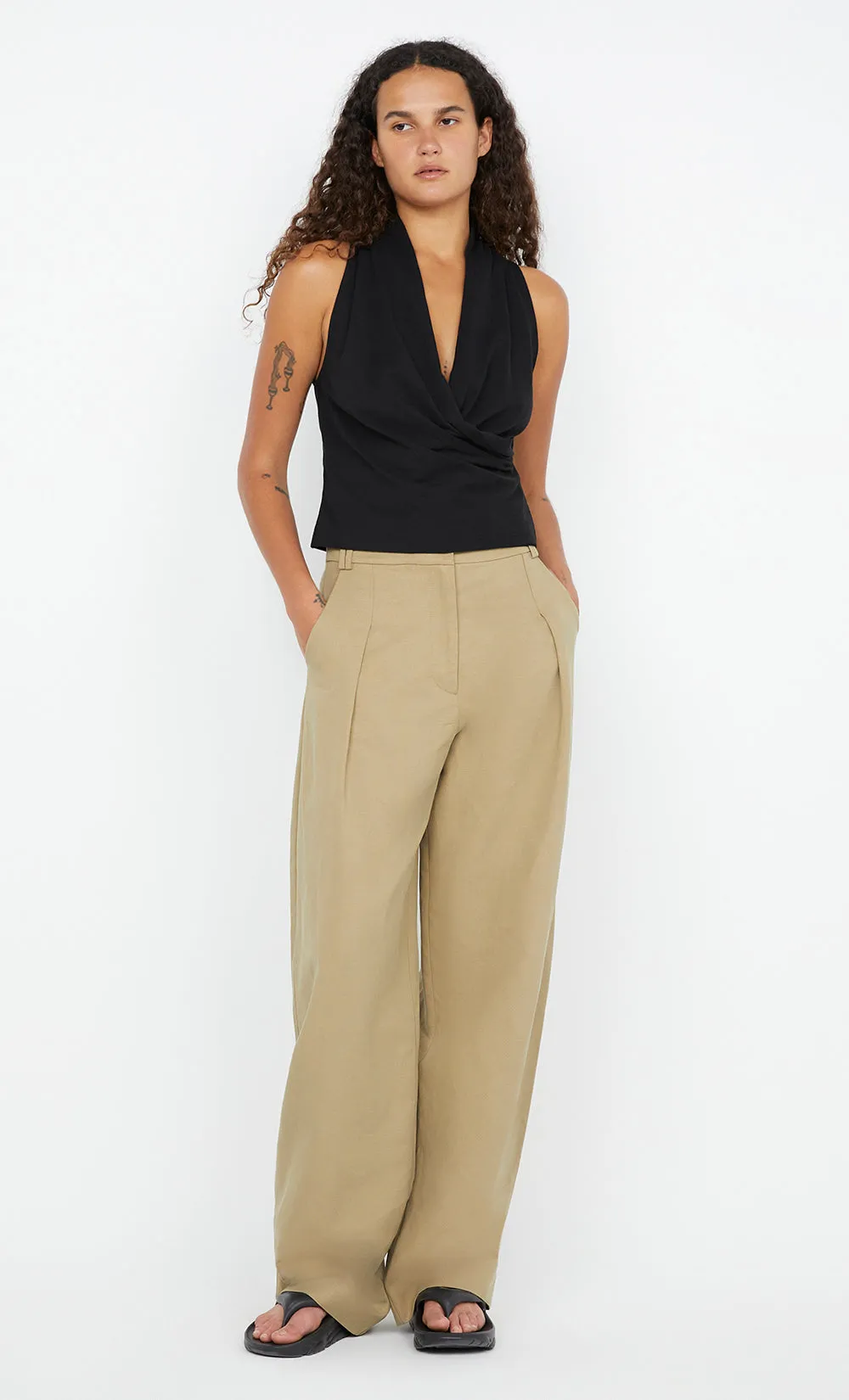 SIMI WRAP TOP - BLACK sold by bec + bridge