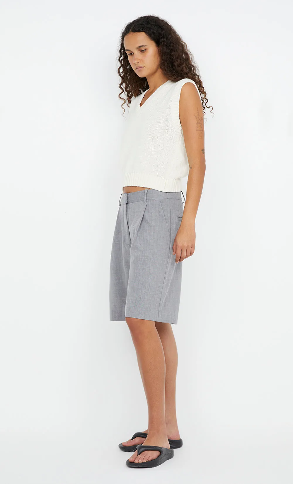 JORDIN SHORT - CHARCOAL WEAVE sold by bec + bridge