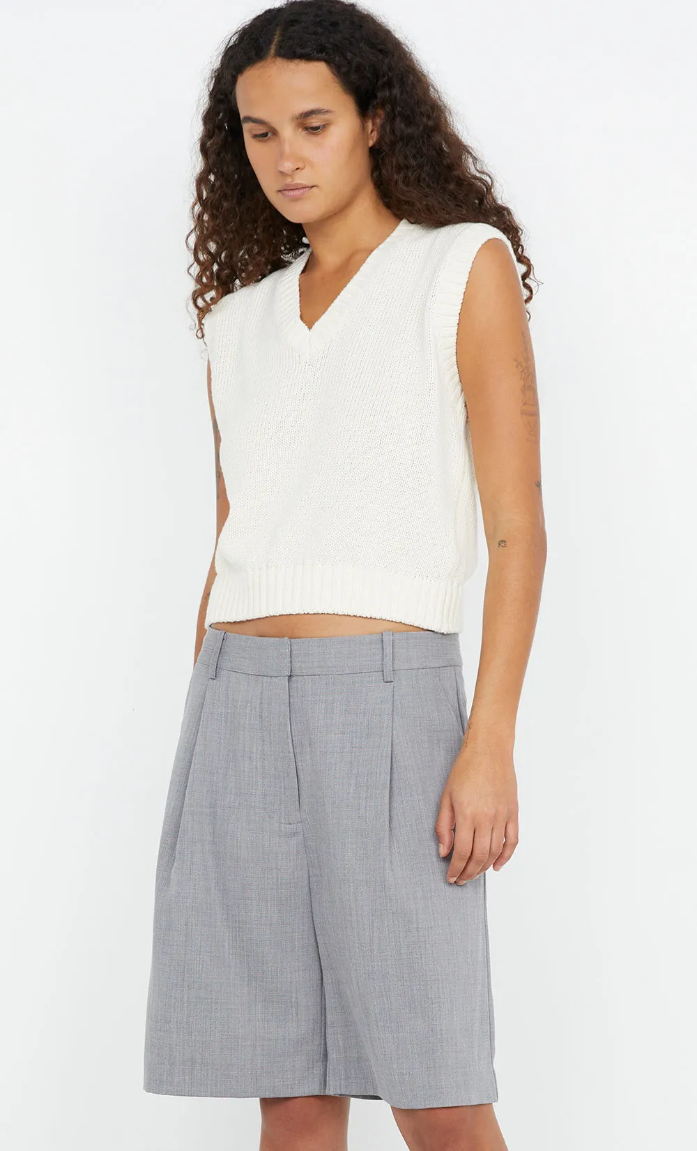 JORDIN SHORT - CHARCOAL WEAVE sold by bec + bridge product image thumbnail 5