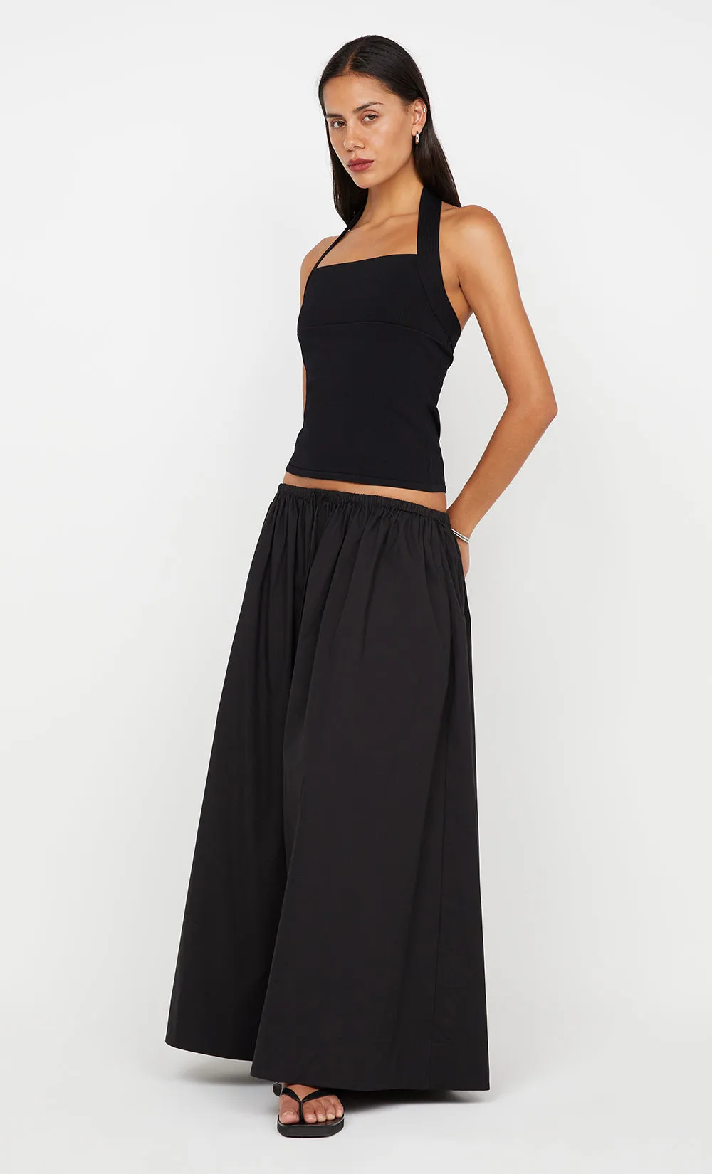 SKYLER HALTER TOP - BLACK sold by bec + bridge product image thumbnail 3