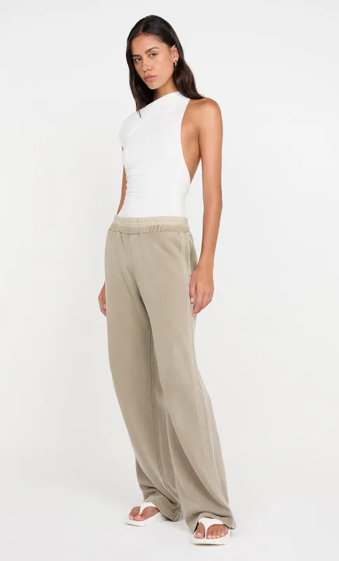 JORJA DOUBLE WAISTBAND PANT - TAUPEE sold by bec + bridge