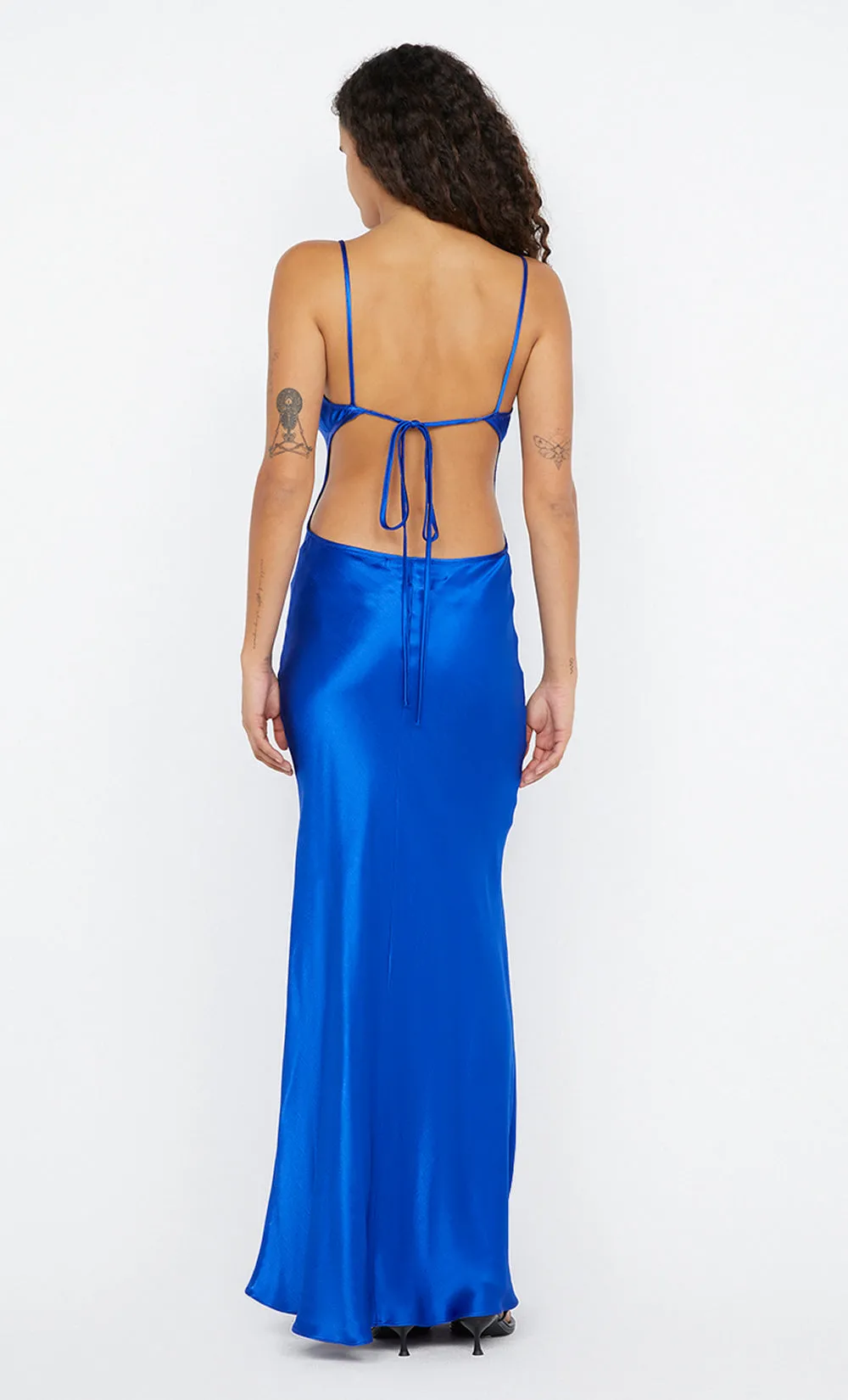 SOL TIE MAXI DRESS - MEDITERRANEAN BLUE sold by bec + bridge product image thumbnail 5