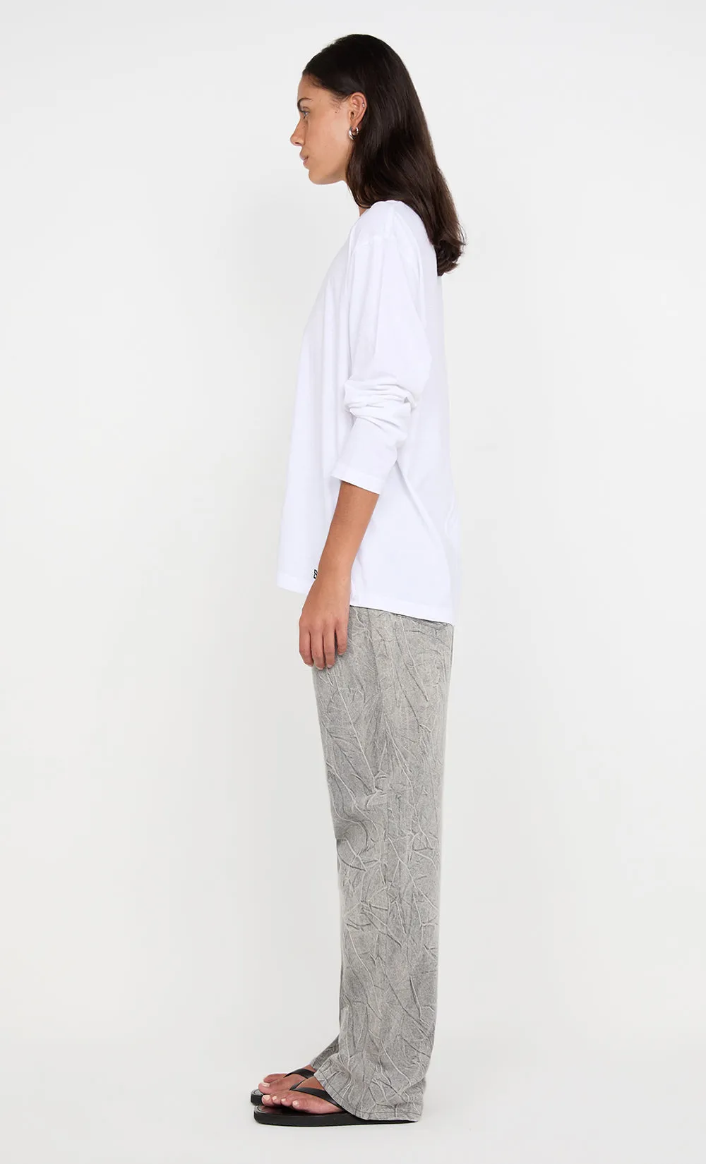 PIP LONG SLEEVE TOP - WHITE sold by bec + bridge product image thumbnail 5