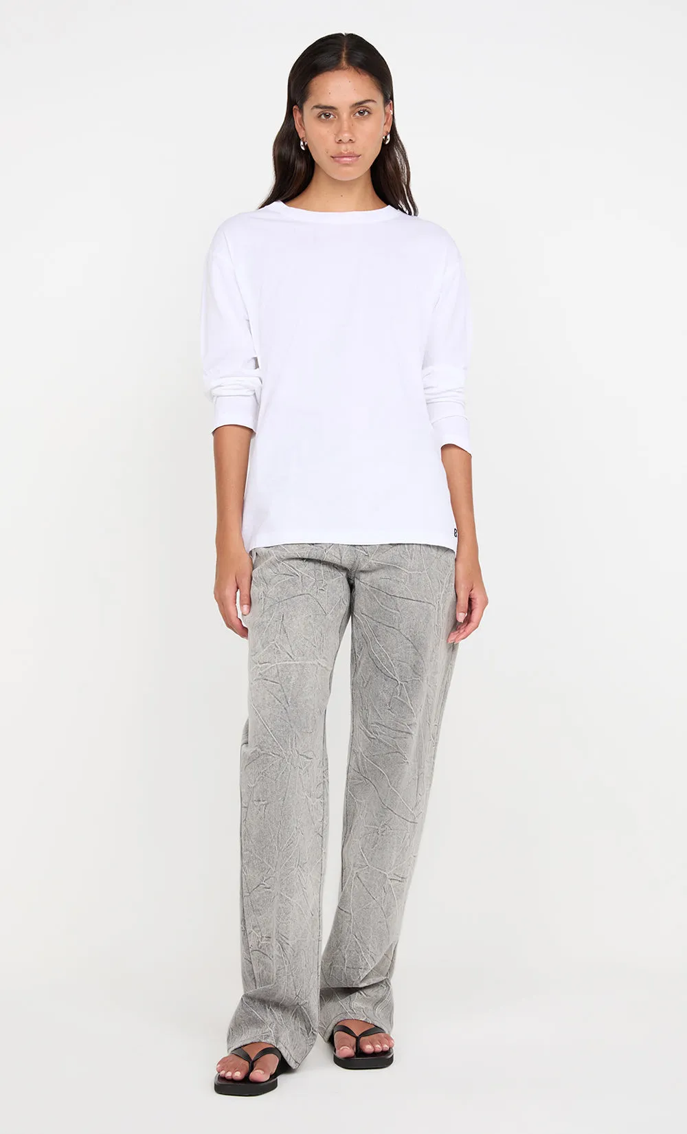 PIP LONG SLEEVE TOP - WHITE sold by bec + bridge