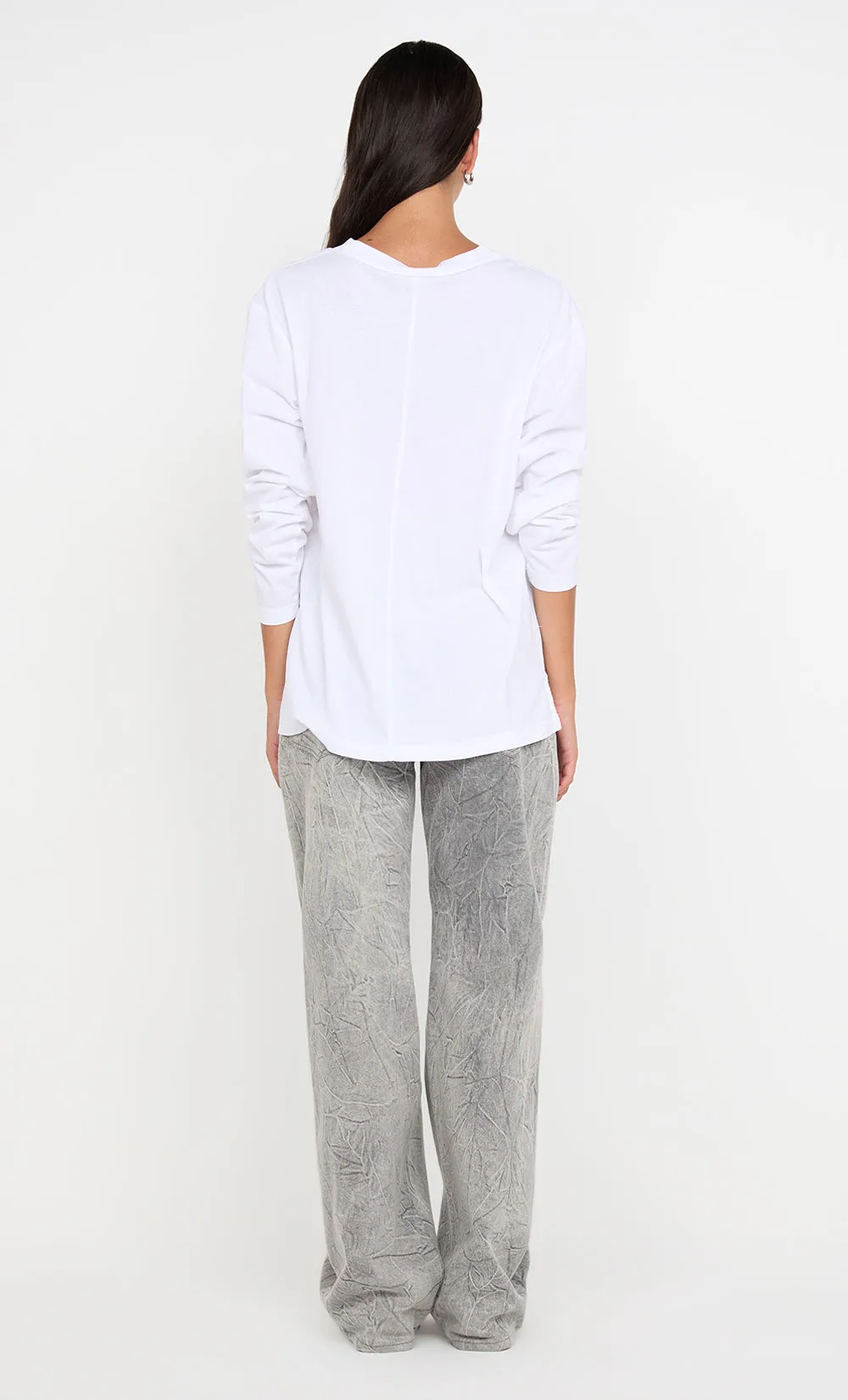 PIP LONG SLEEVE TOP - WHITE sold by bec + bridge product image thumbnail 3