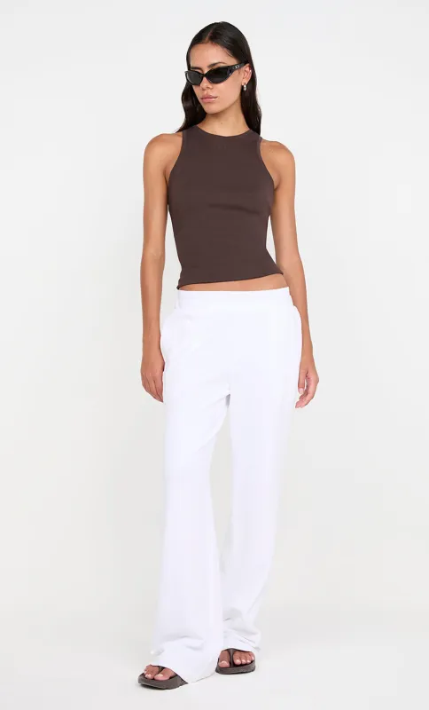 JORJA DOUBLE WAISTBAND PANT - WHITE sold by bec + bridge