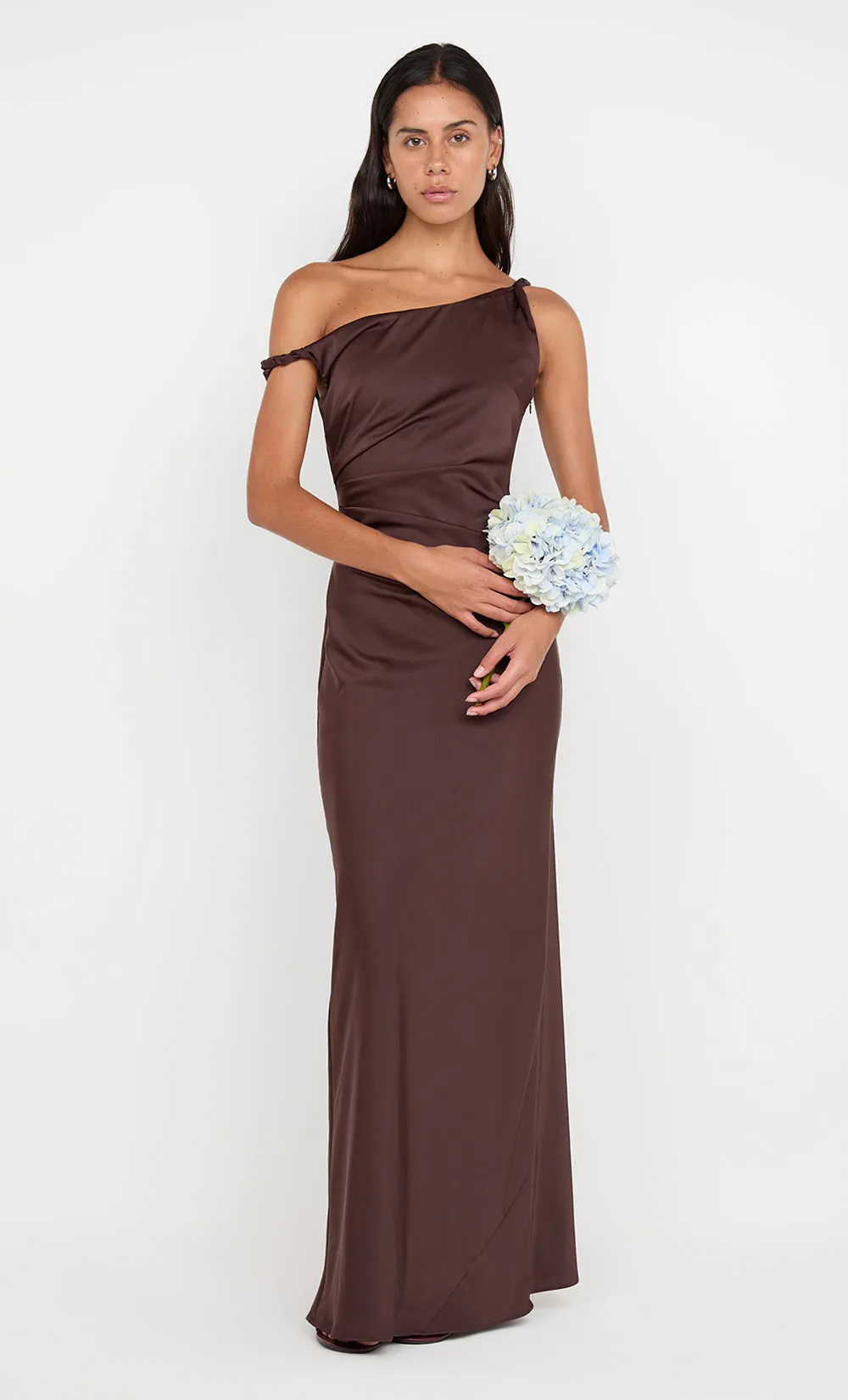 LUNETTA TWIST STRAP DRESS - DARK CHOCOLATE sold by bec + bridge product image thumbnail 5