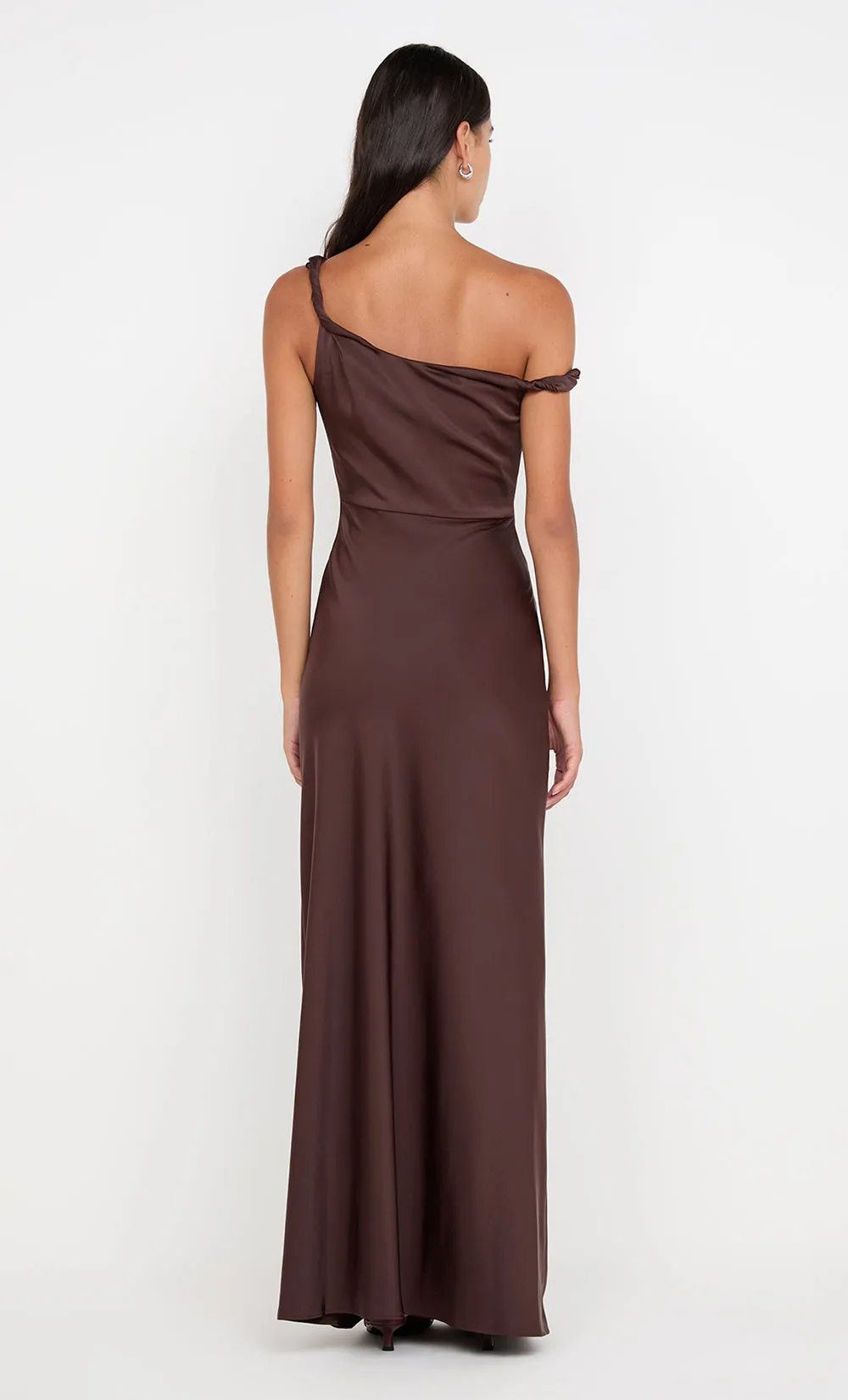 LUNETTA TWIST STRAP DRESS - DARK CHOCOLATE sold by bec + bridge product image thumbnail 2
