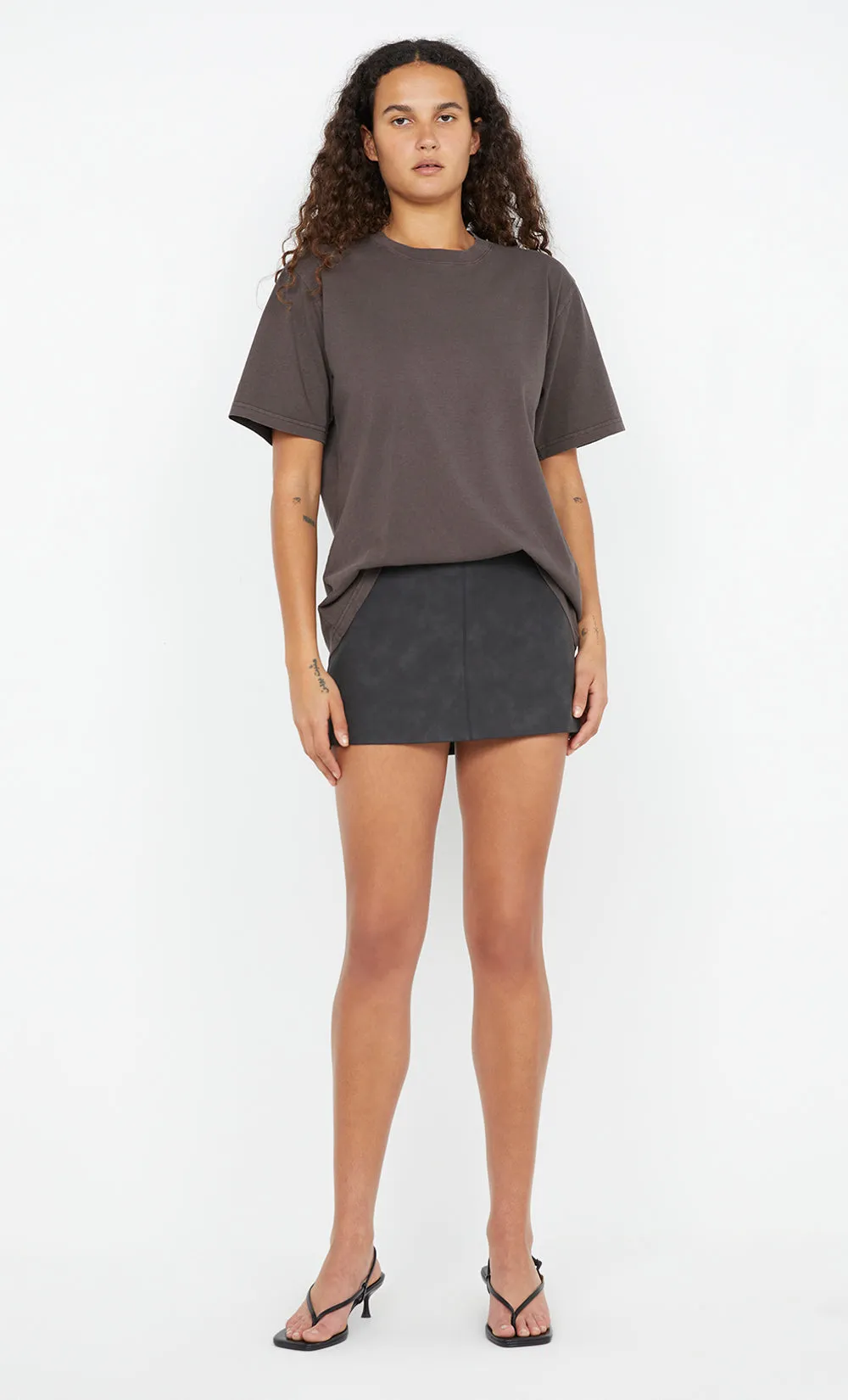 DAVIE MINI SKIRT - WASHED BLACK sold by bec + bridge product image thumbnail 2