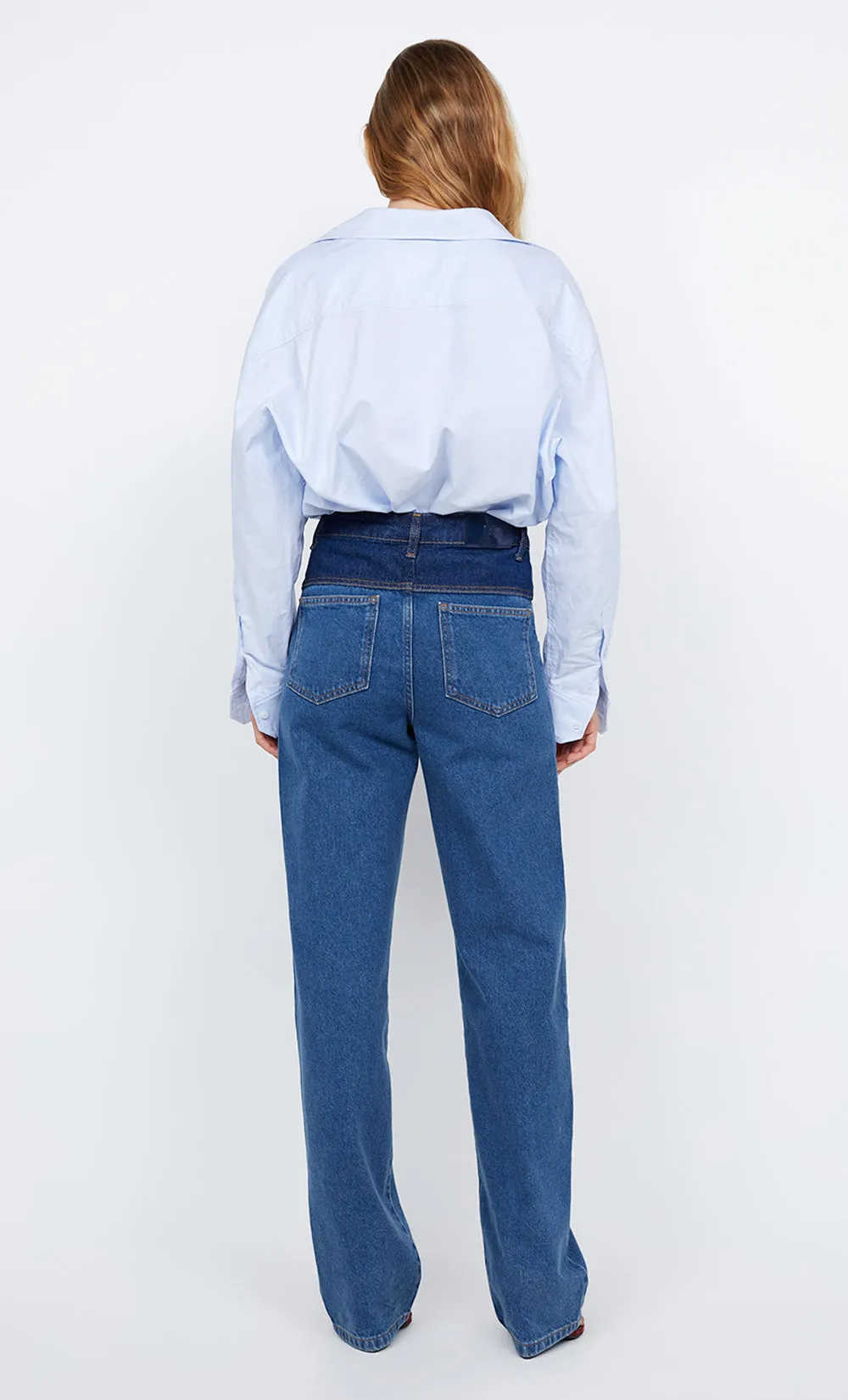 TIA OVERSIZED SHIRT - SKY BLUE sold by bec + bridge product image thumbnail 2