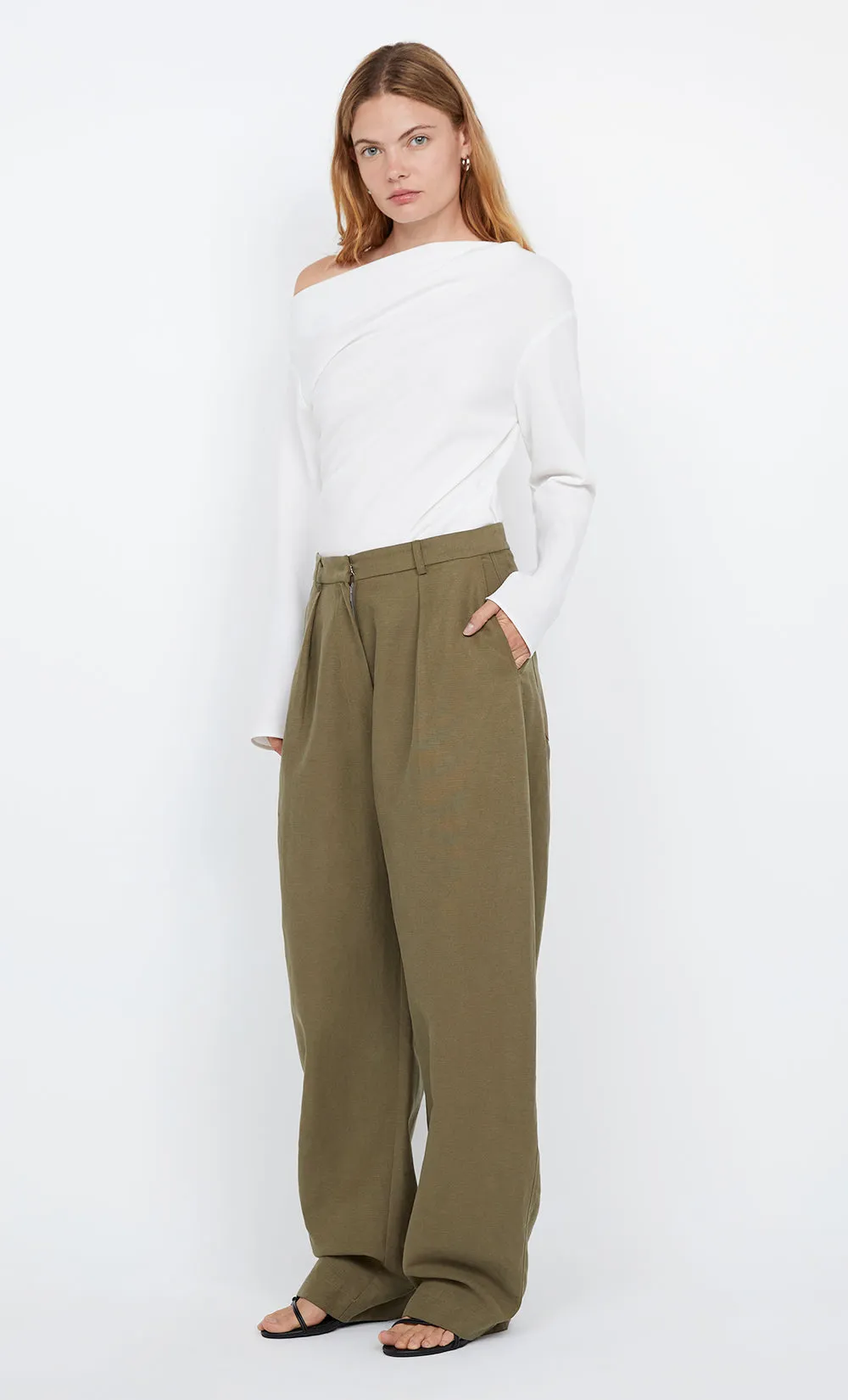 OTTIE ASYM TOP - IVORY sold by bec + bridge product image thumbnail 3