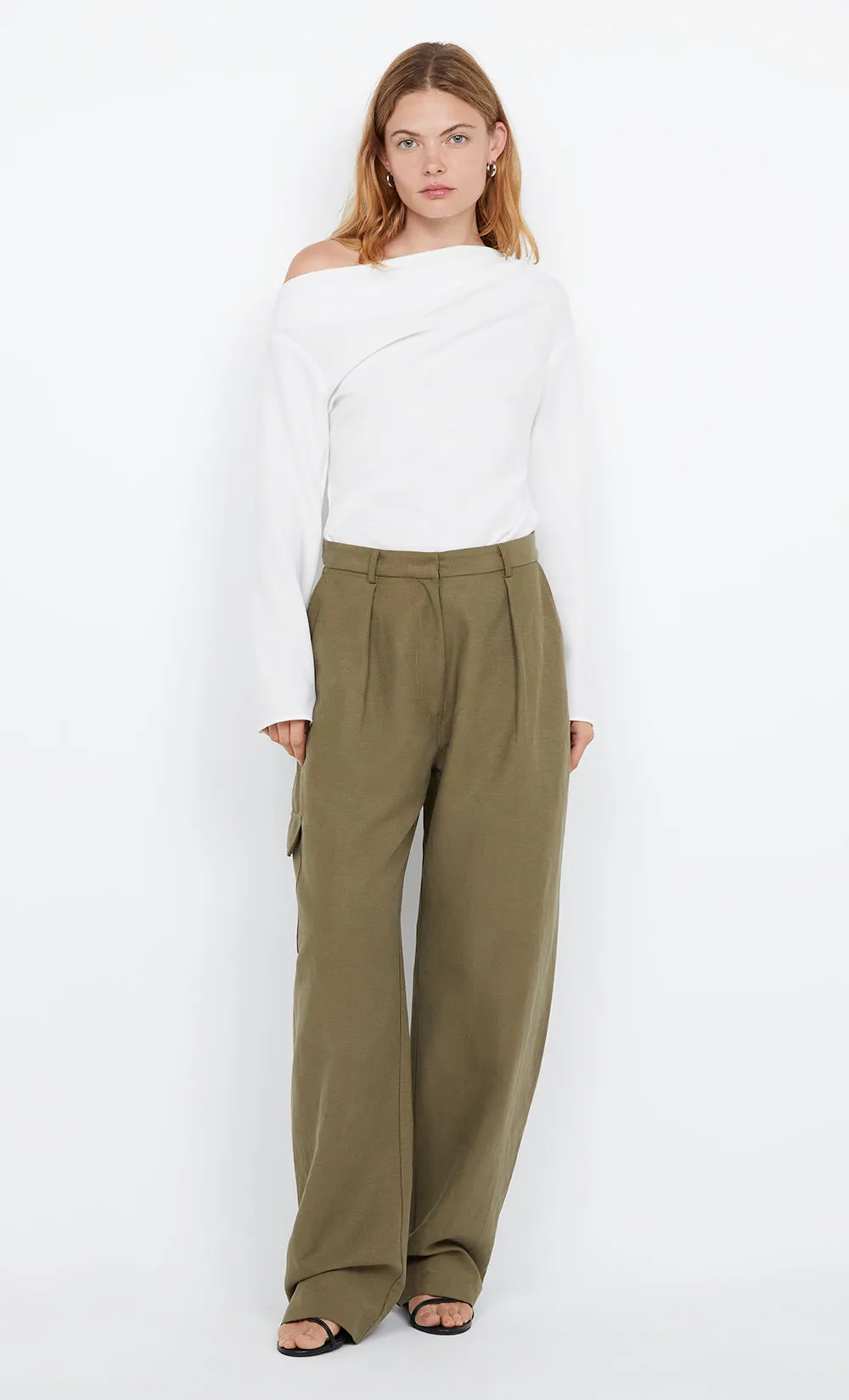 OTTIE ASYM TOP - IVORY sold by bec + bridge