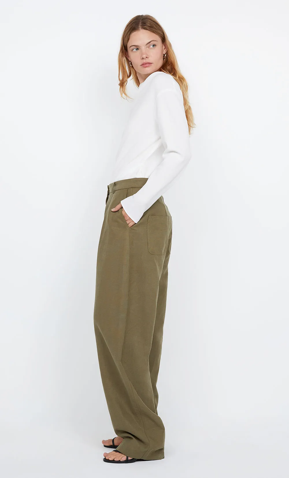 OTTIE ASYM TOP - IVORY sold by bec + bridge product image thumbnail 4