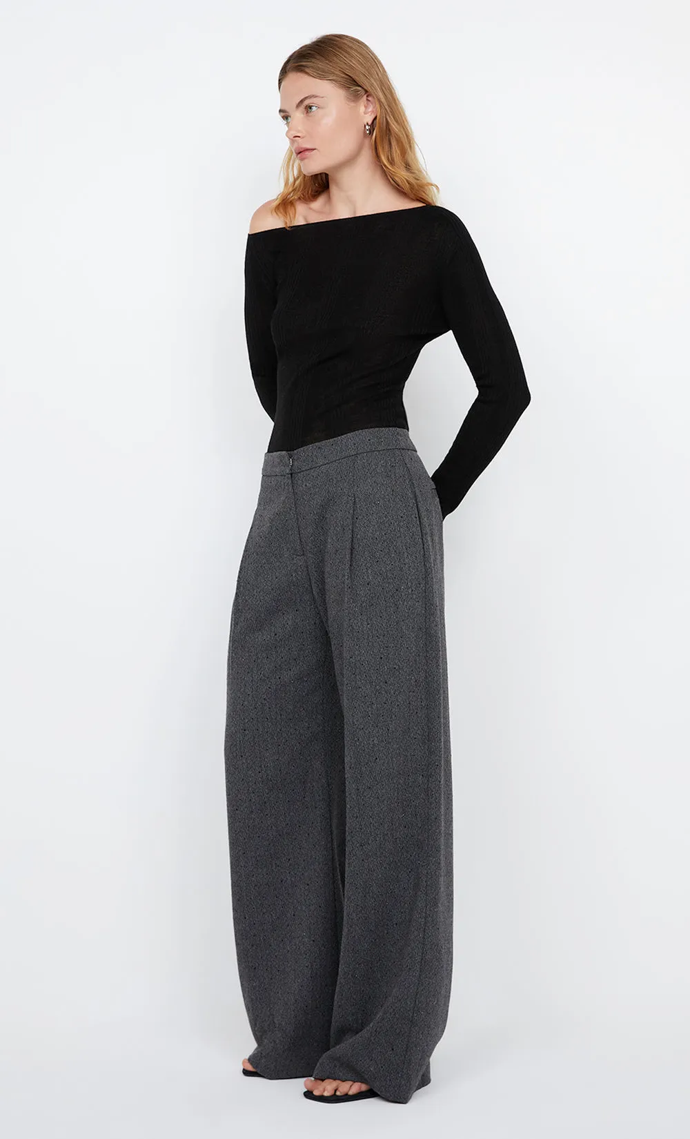 JONI ASYM TOP - BLACK sold by bec + bridge product image thumbnail 3