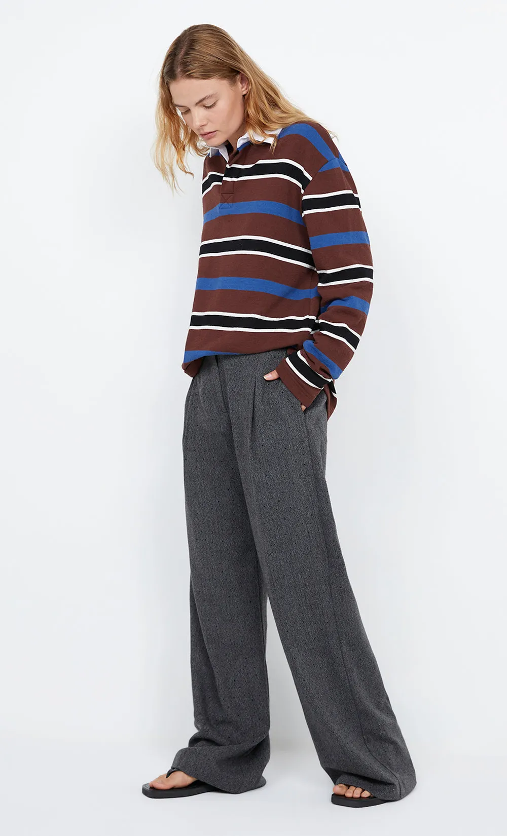 KYLO JERSEY - PLUM/INDIGO STRIPE sold by bec + bridge product image thumbnail 3