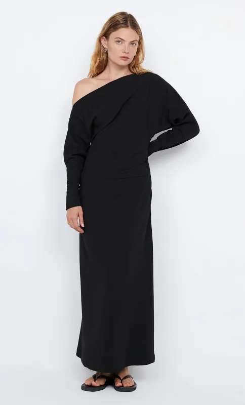 OTTIE ASYM MAXI DRESS - BLACK sold by bec + bridge