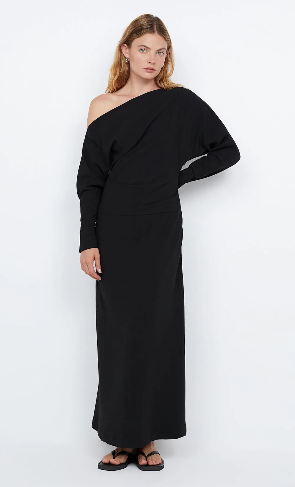 OTTIE ASYM MAXI DRESS - BLACK sold by bec + bridge