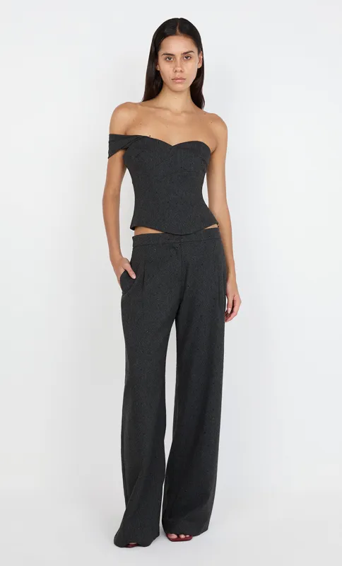 SHAE ASYM TOP - CHARCOAL sold by bec + bridge