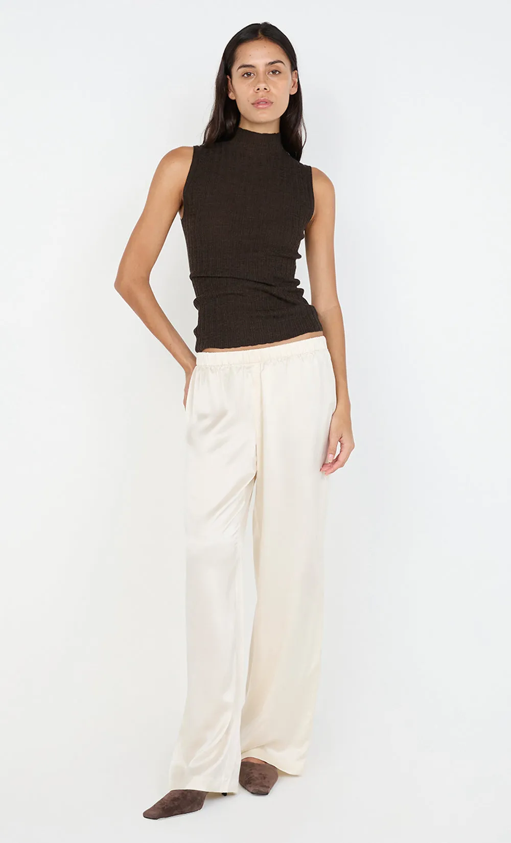SILK PANT - CREAM sold by bec + bridge product image thumbnail 3