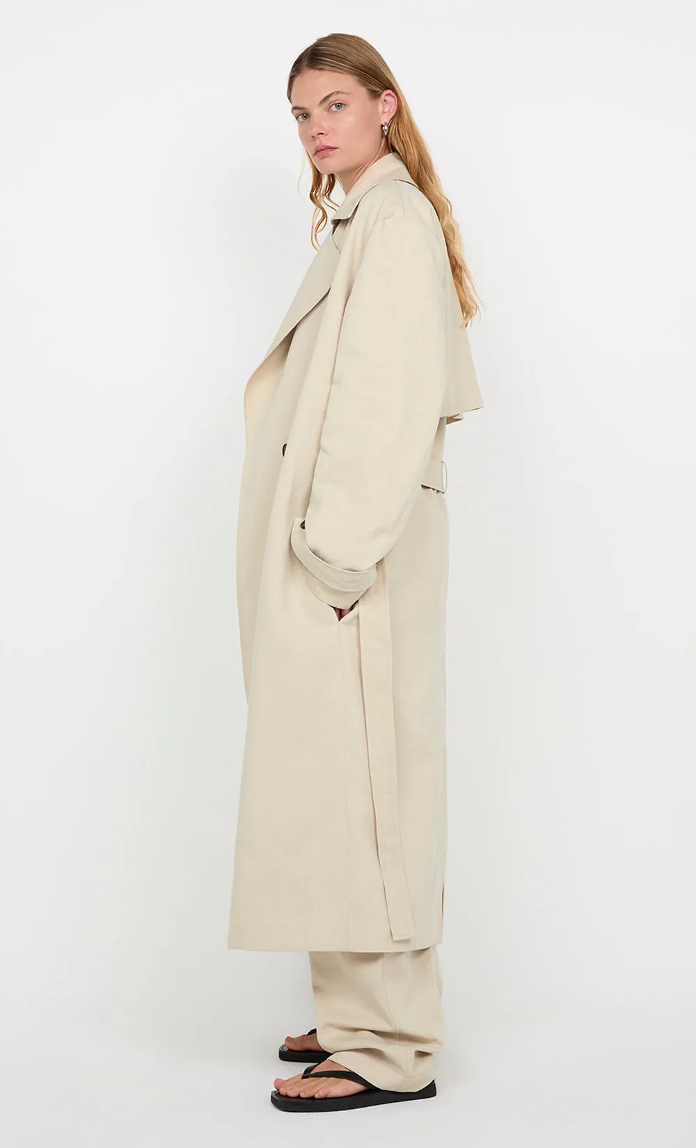 CAMERON TRENCH COAT - NATURAL sold by bec + bridge product image thumbnail 3