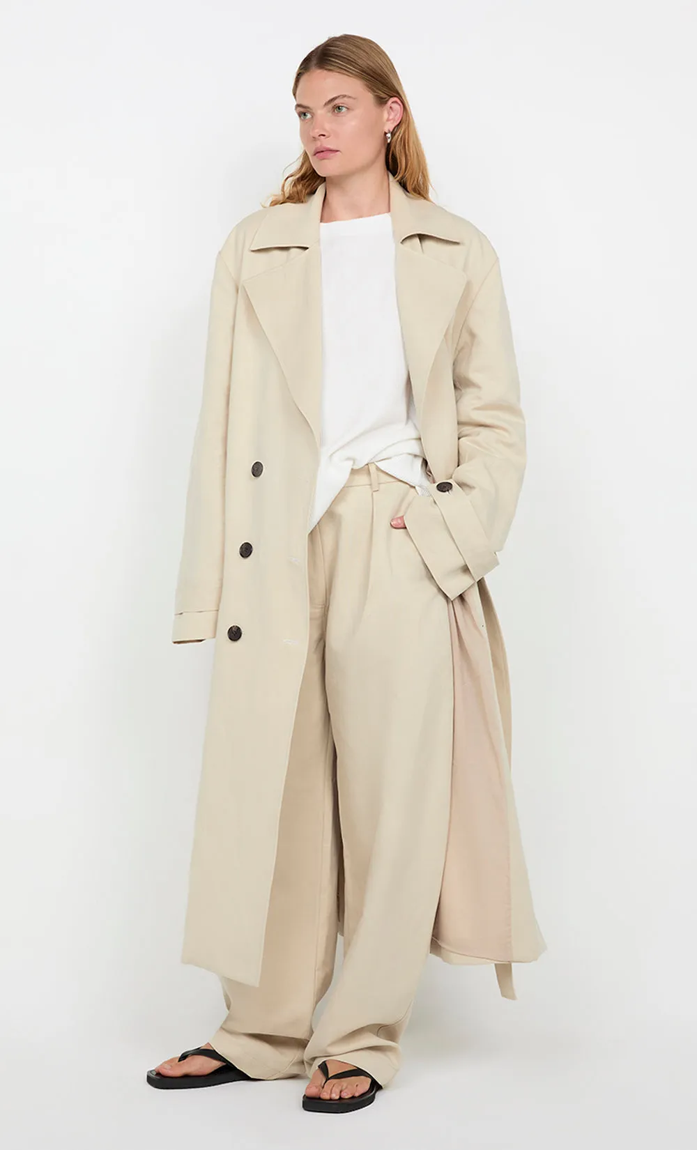 CAMERON TRENCH COAT - NATURAL sold by bec + bridge
