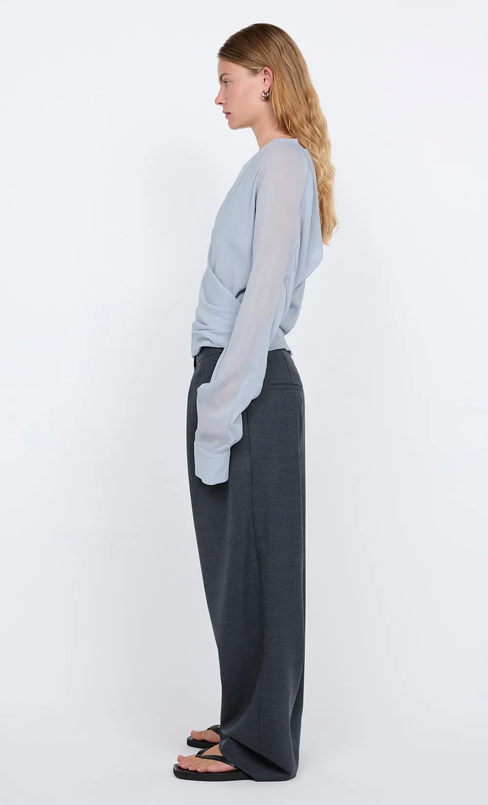 AURELIA WRAP TOP - CLOUD BLUE sold by bec + bridge product image thumbnail 3