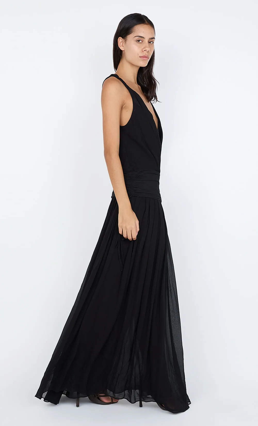 AURELIA WRAP MAXI DRESS - BLACK sold by bec + bridge product image thumbnail 5