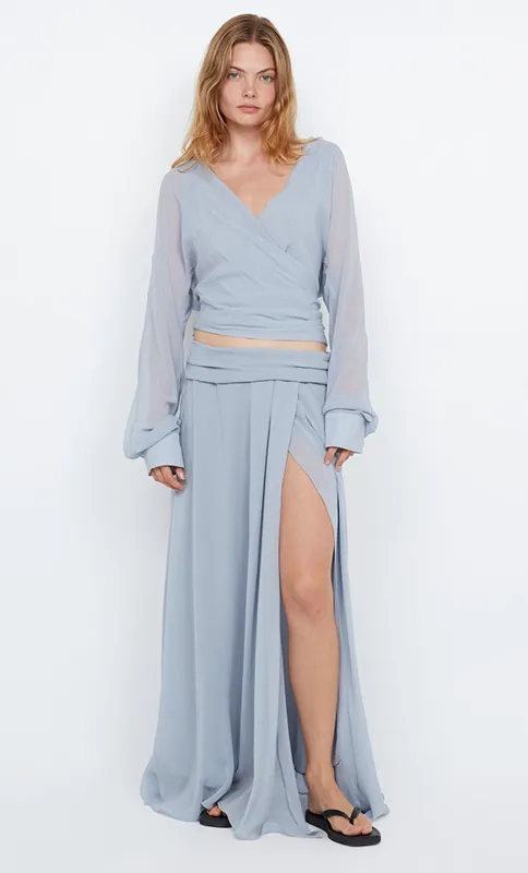 AURELIA MAXI SKIRT - CLOUD BLUE sold by bec + bridge