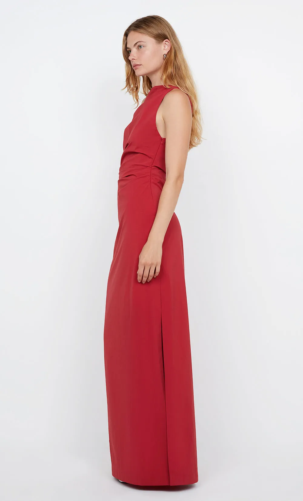 ANGELINA ASYM MAXI DRESS - CHERRY sold by bec + bridge product image thumbnail 3