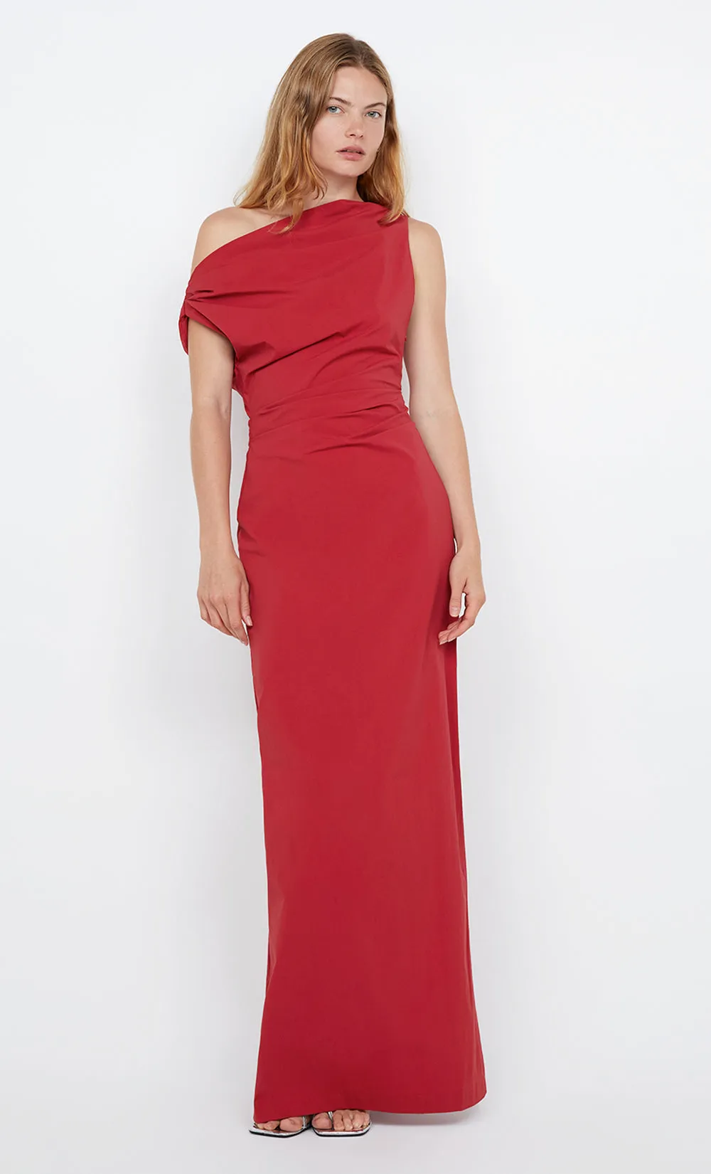 ANGELINA ASYM MAXI DRESS - CHERRY sold by bec + bridge product image thumbnail 5