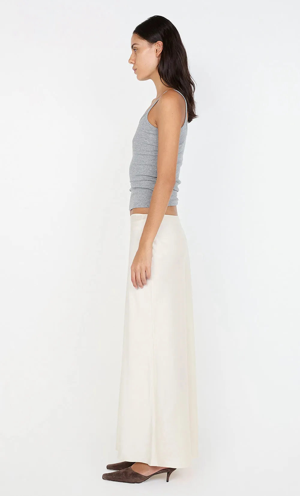 SILK BIAS MAXI SKIRT - CREAM sold by bec + bridge product image thumbnail 5