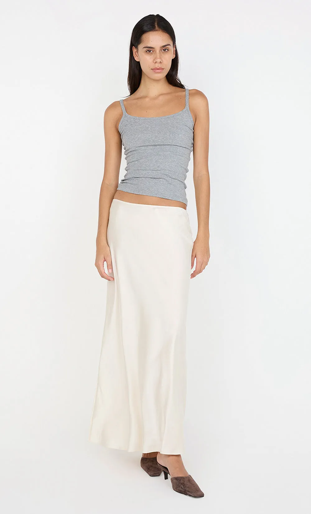 SILK BIAS MAXI SKIRT - CREAM sold by bec + bridge product image thumbnail 4