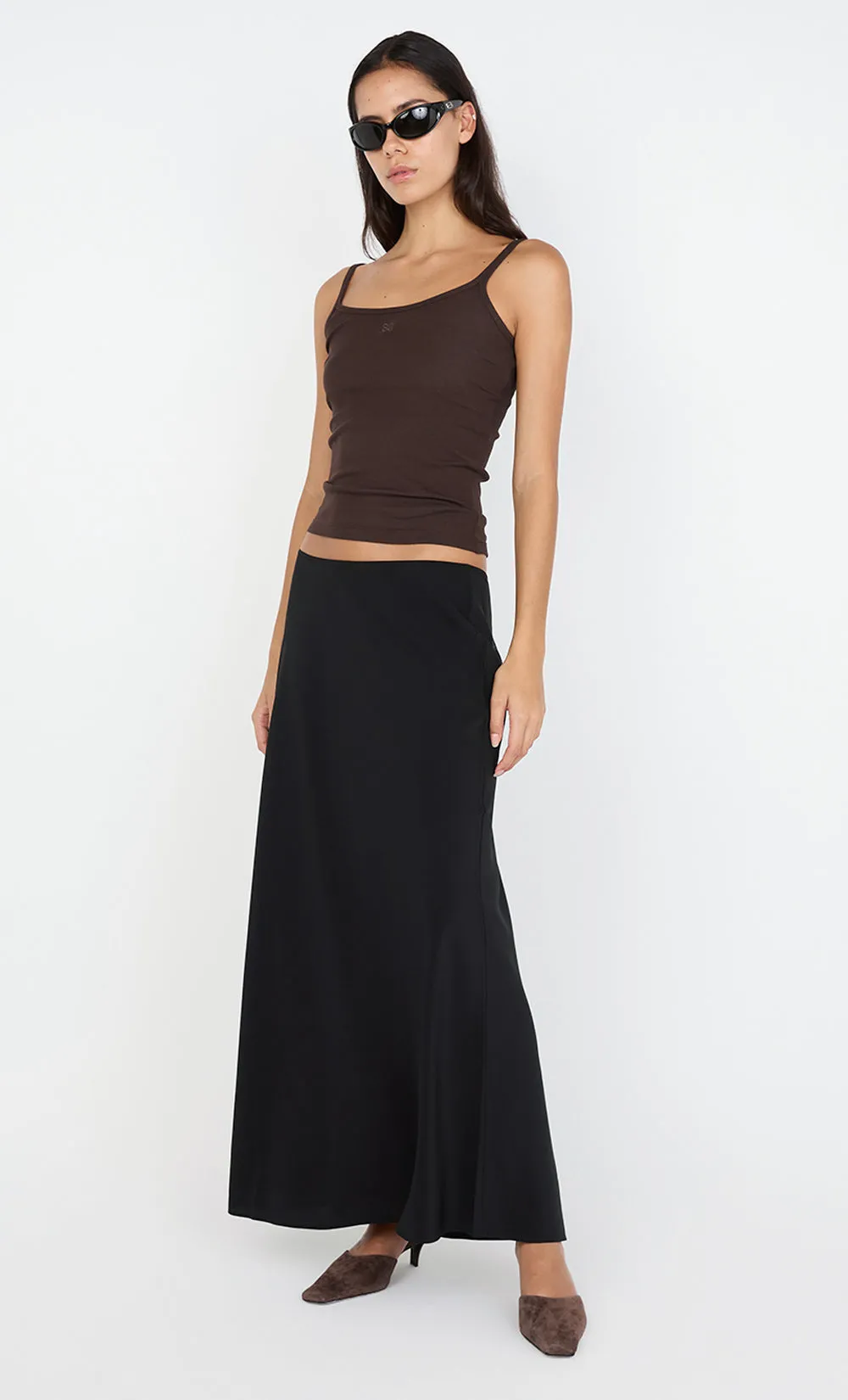 SILK BIAS MAXI SKIRT - BLACK sold by bec + bridge product image thumbnail 3
