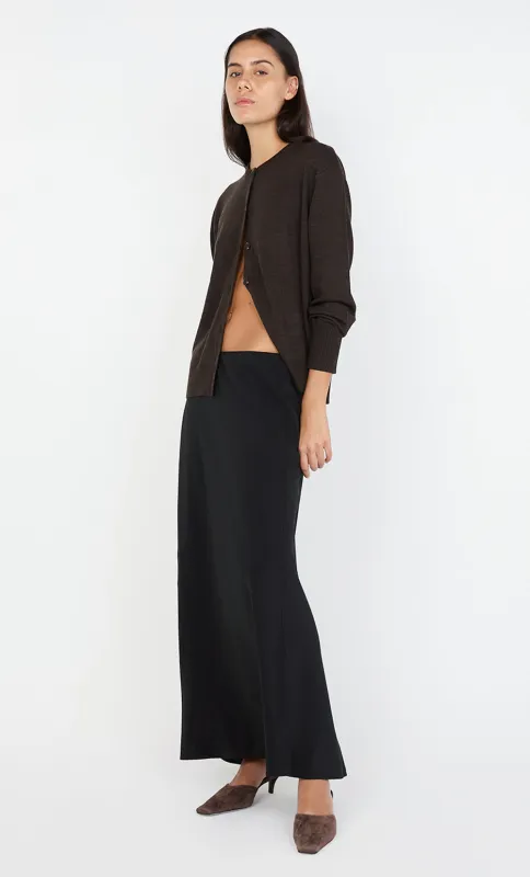 SILK BIAS MAXI SKIRT - BLACK sold by bec + bridge