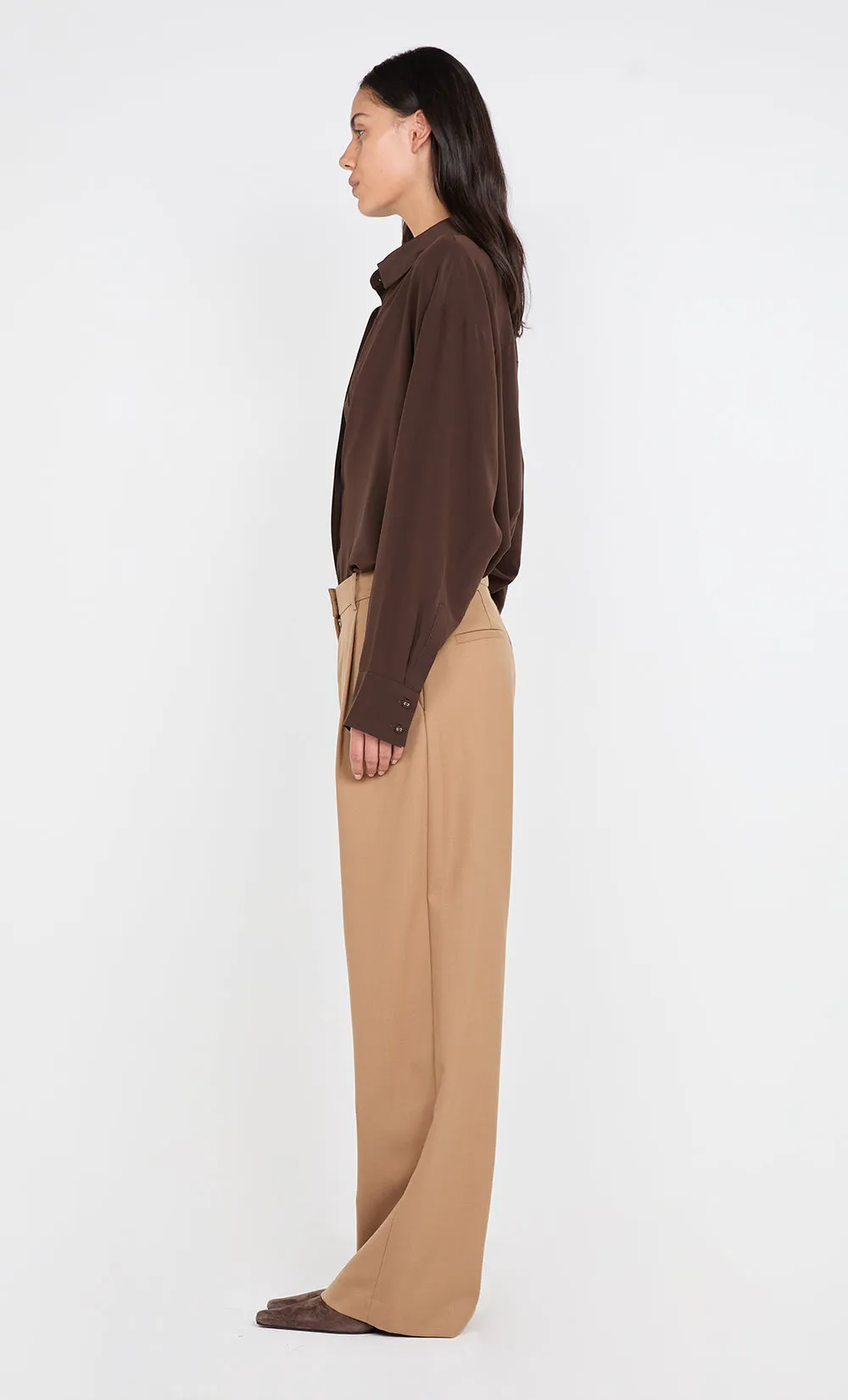 JAMIE WIDE LEG PANT - CAMEL sold by bec + bridge product image thumbnail 4