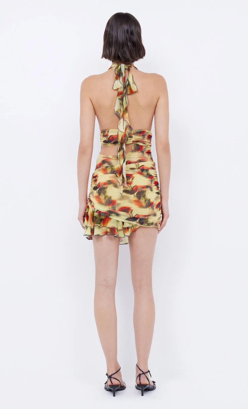 FIORE HALTER MINI DRESS - CITRUS ROSE sold by bec + bridge product image thumbnail 3