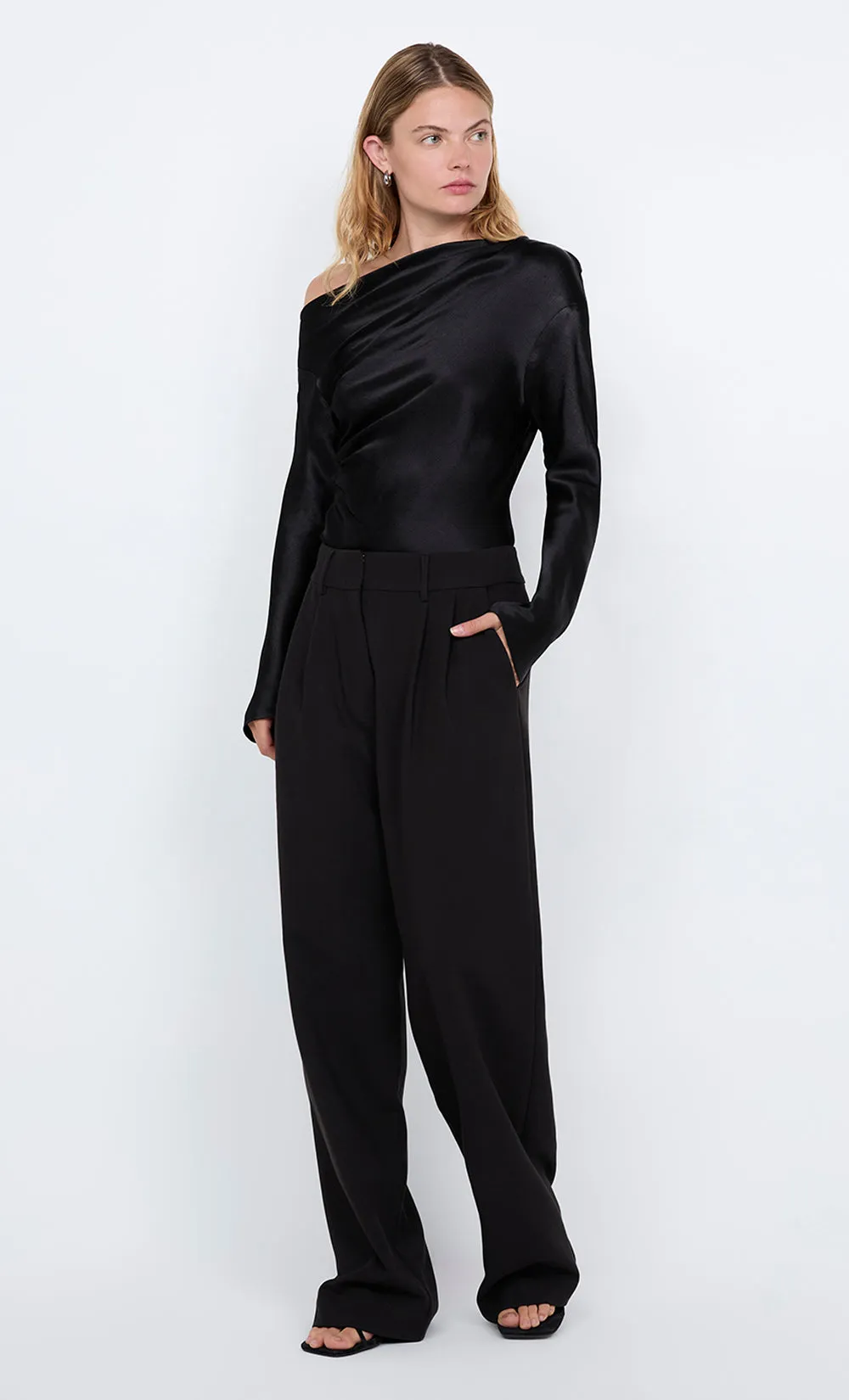 CARMELA ASYM TOP - IVORY sold by bec + bridge product image thumbnail 2