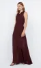 ROCHELLE HIGH NECK DRESS - PLUM sold by bec + bridge