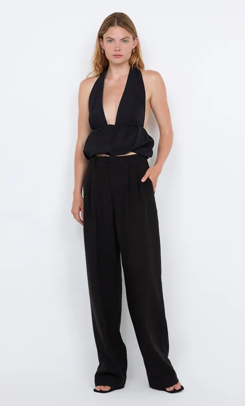 APOLLINE HALTER TOP - BLACK sold by bec + bridge