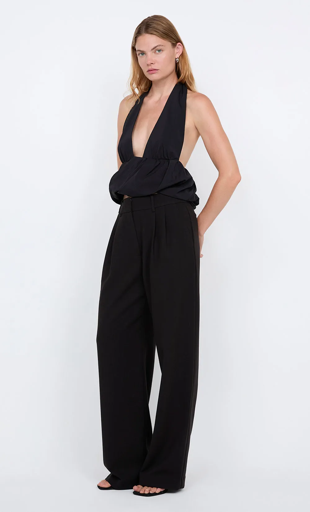 APOLLINE HALTER TOP - BLACK sold by bec + bridge product image thumbnail 3