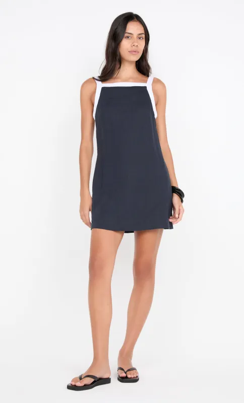 ELYCE MINI DRESS - INK/WHITE sold by bec + bridge