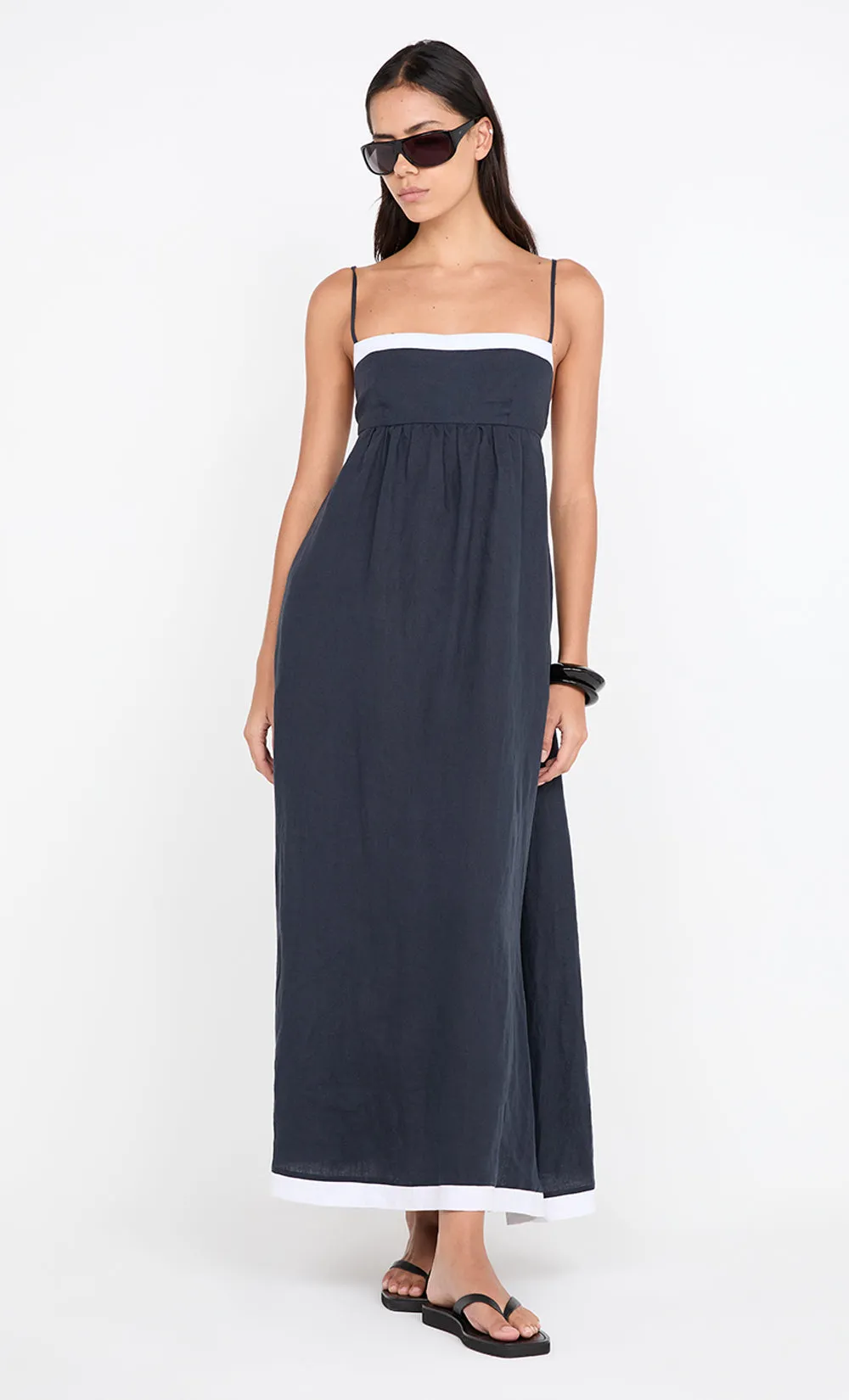 ELYCE MAXI DRESS - INK/WHITE sold by bec + bridge product image thumbnail 4
