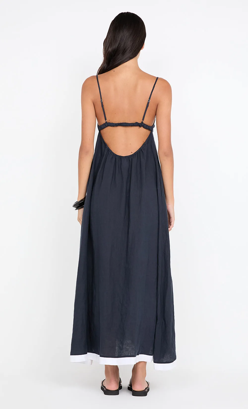 ELYCE MAXI DRESS - INK/WHITE sold by bec + bridge product image thumbnail 3