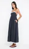 ELYCE MAXI DRESS - INK/WHITE sold by bec + bridge