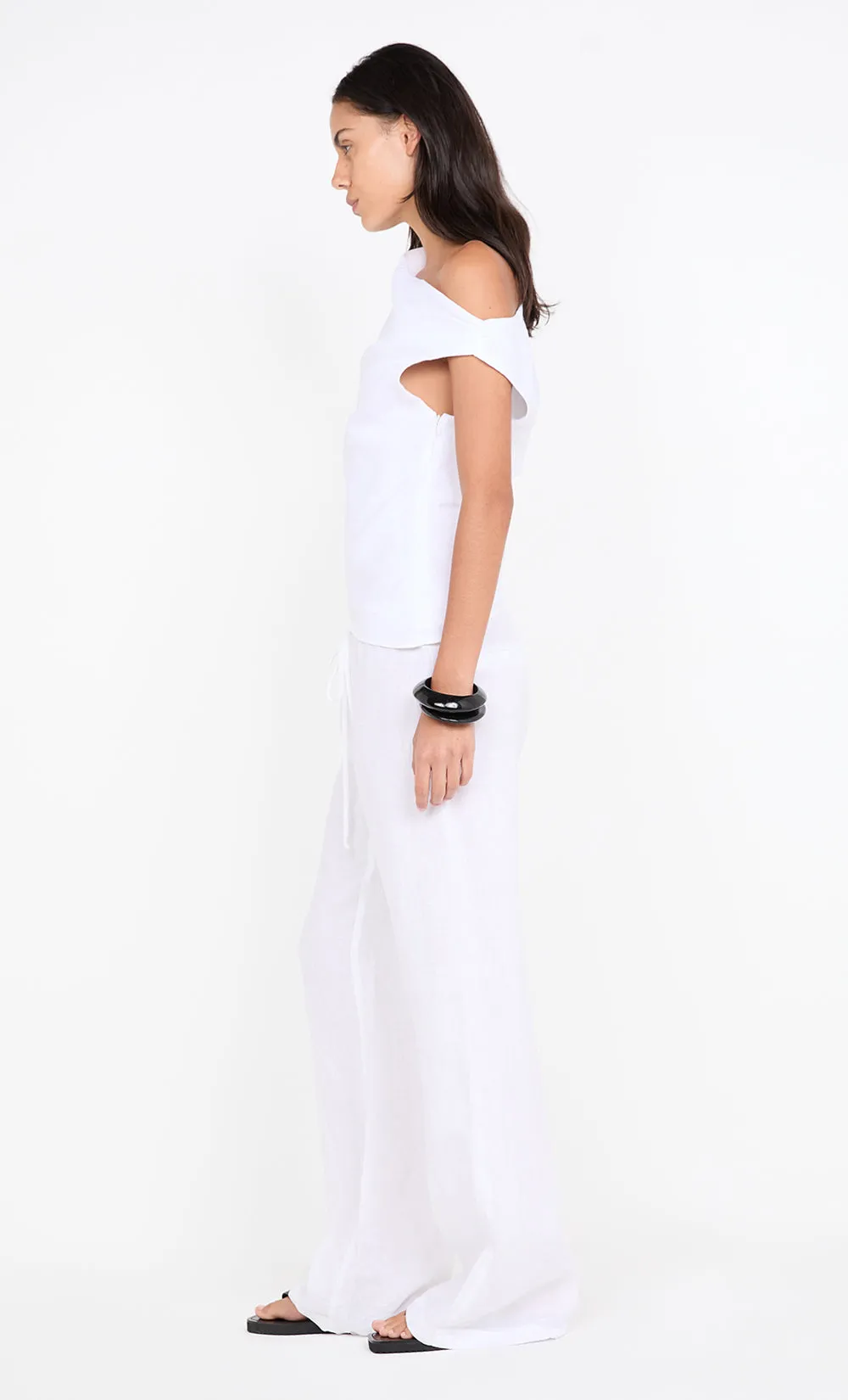 ELYCE PANT - WHITE sold by bec + bridge product image thumbnail 3