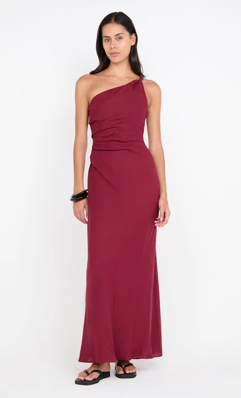 MELANIE ASYM MAXI DRESS - PLUM sold by bec + bridge
